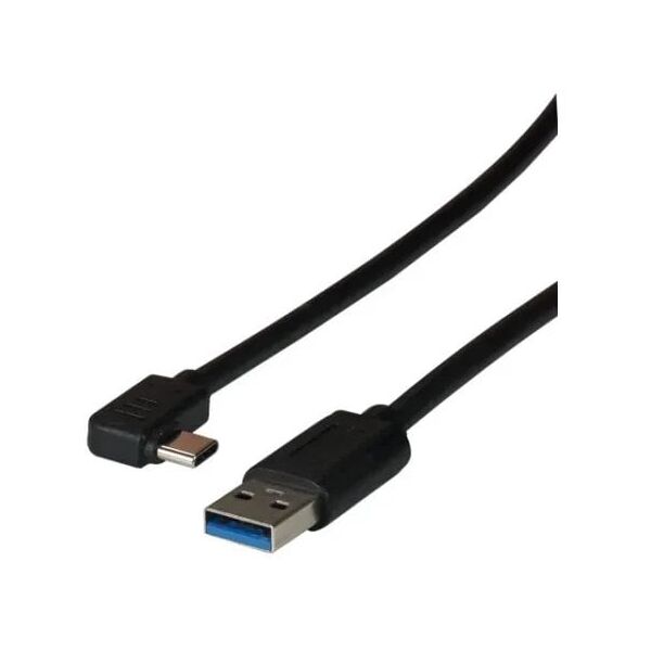 Καλώδιο σύνδεσης EFB USB 3.2 Gen1 5Gbit 3A Τύπου-A αρσενικό - Τύπου-C αρσενικό 90 μοίρες 3m