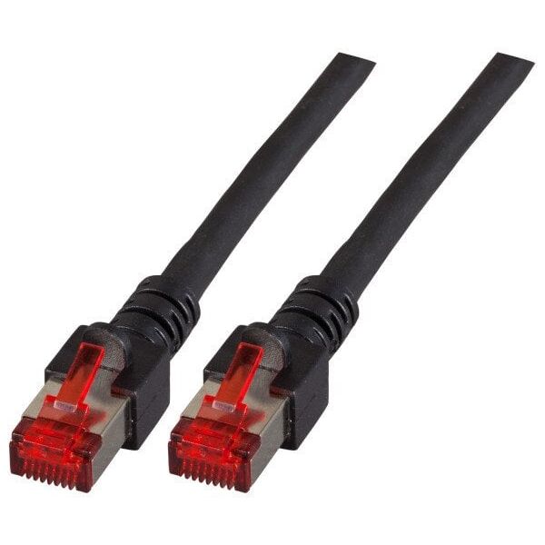 Καλώδιο EFB RJ45 Patch S/FTP Cat.6 LSZH 40m ΜΑΥΡΟ καθαρός χαλκός με εκτύπωση μήκους στη θήκη προστασίας από κάμψη με δίπλωμα ευρεσιτεχνίας