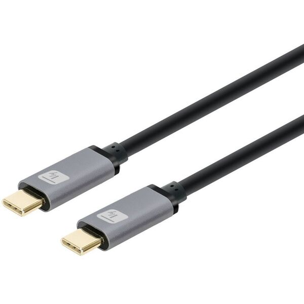 TECHLY Καλώδιο USB3.2 Gen.2 Βύσμα Τύπου-C - Βύσμα USB Τύπου-C Μαύρο 1μ