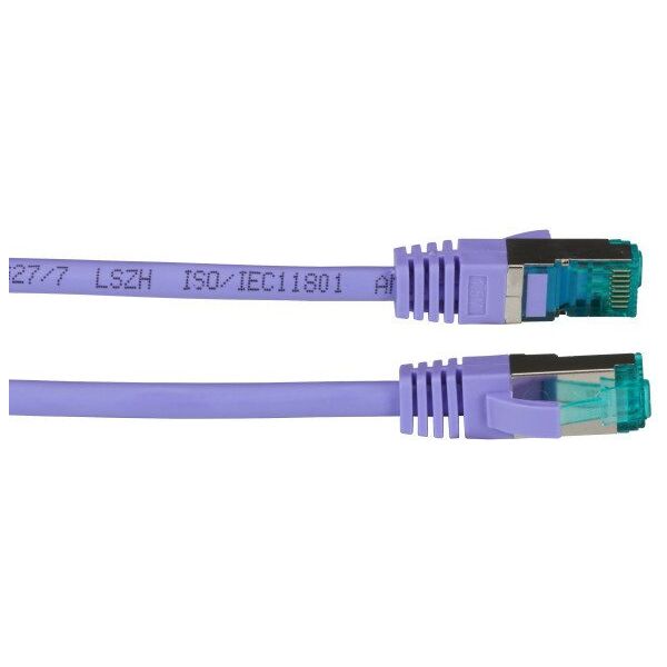 EFB RJ45 Patchkabel S/FTP Cat6A LSZH Violett Laenge 10m 4x2xAWG27/7 nach TIA/EIA568B geschirmt Uebertragungsstandards 10Gbit