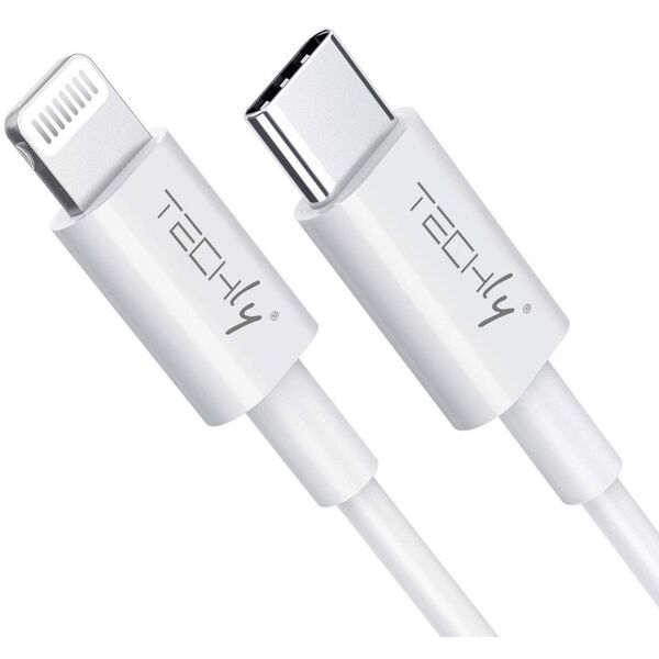 Καλώδιο σύνδεσης USB2.0 τύπου C Techly λευκό 1m