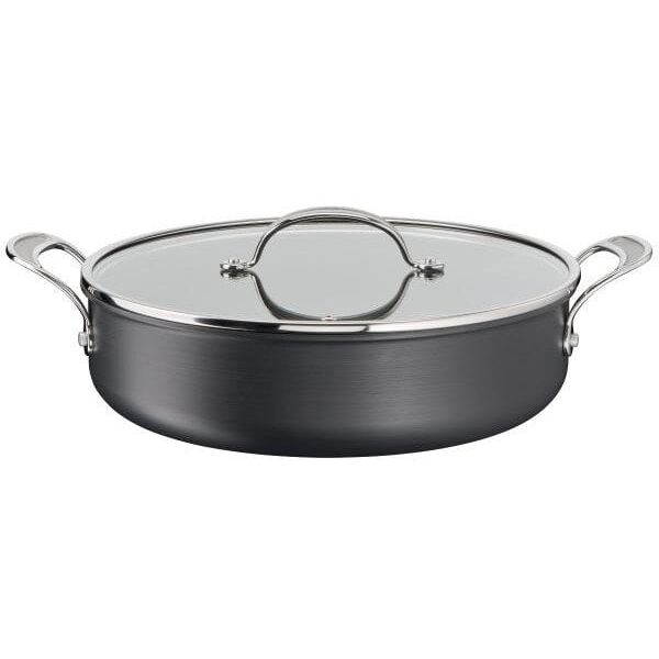 Tefal Jamie Oliver Cook's Classics HA τηγάνι με γυάλινο καπάκι 30 εκ./5.4 Λ, μαύρο