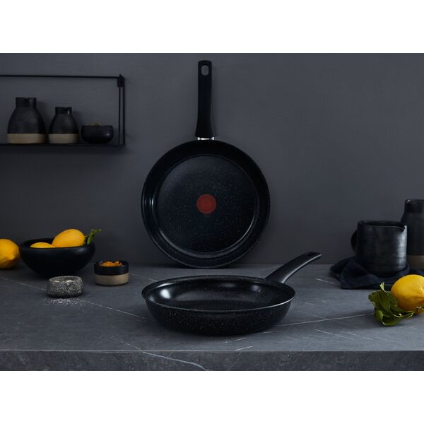 Tefal Intens'Ceram τηγάνι 28 εκ., μαύρο