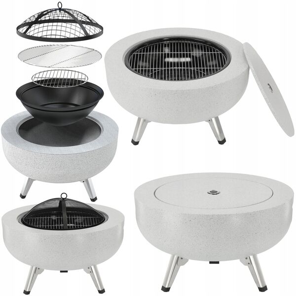 LUND 3in1 STEEL FIREPLACE WITH GRATE 43.5cm