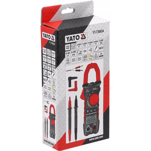 YT.TRUE RMS AC/DC CLAMP METER 10mA-600A