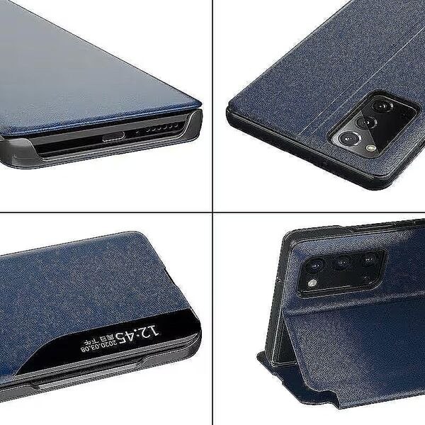 Mocco Smart Flip Cover Θήκη Για Samsung Galaxy A02s / A03s Μπλε