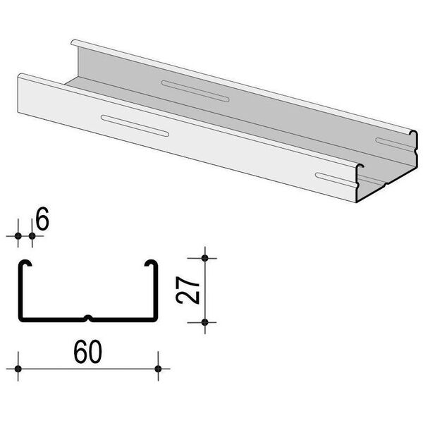 STUD CD 60/27 L=2600