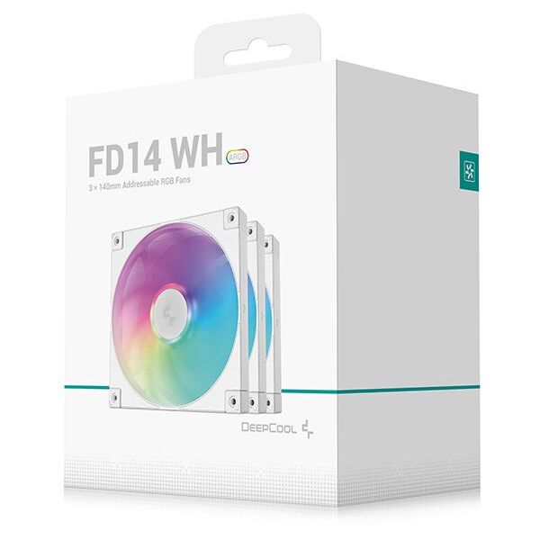Deepcool FD14 ARGB Λευκό 3σε1, Ανεμιστήρας 140mm