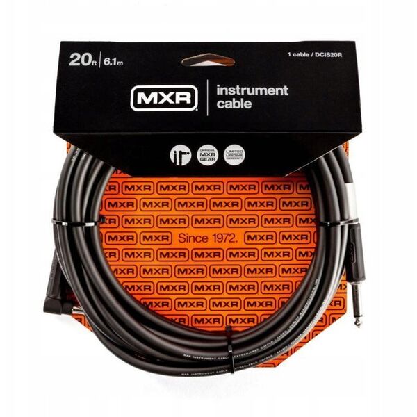 Καλώδιο οργάνου MXR Standard με γωνιακό σύνδεσμο 6 μ, μαύρο