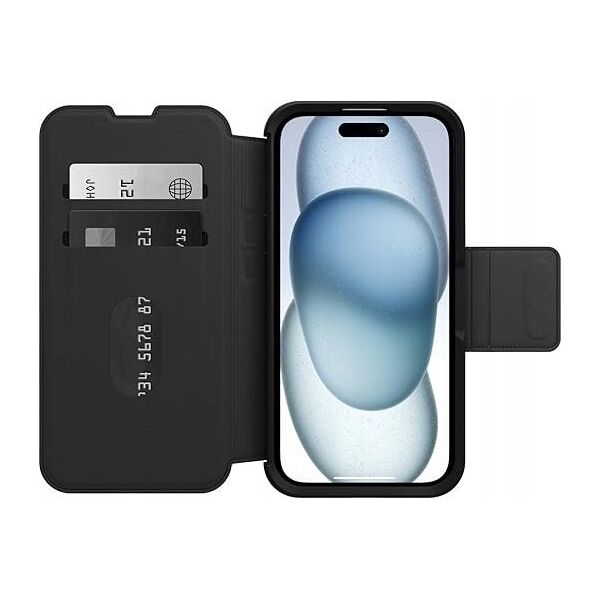 Otterbox Strada MagSafe Θήκη Πορτοφόλι, iPhone 15, Μαύρο
