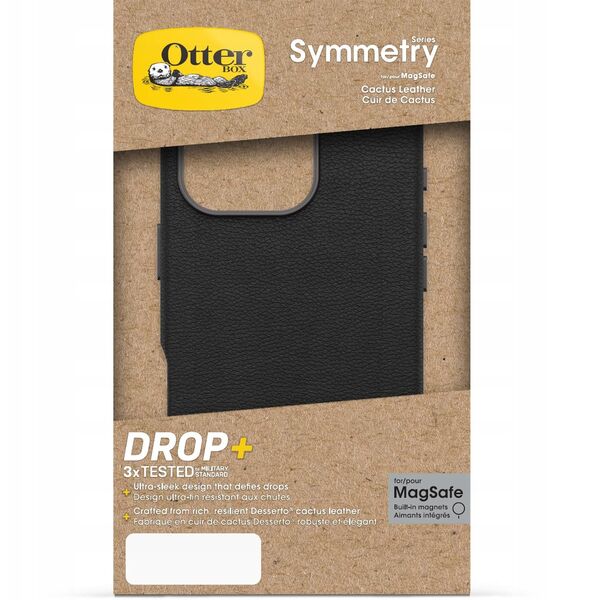 Otterbox Symmetry Δερμάτινη Θήκη Cactus για MagSafe, iPhone 16 Pro, μαύρο