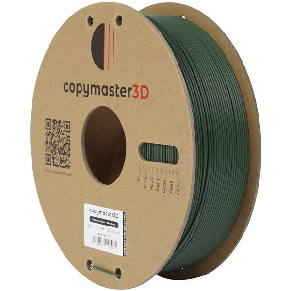 Νήμα Copymaster3D Turbo PLA Carbon για 3D εκτυπωτές, 1.75 mm, λαδί πράσινο