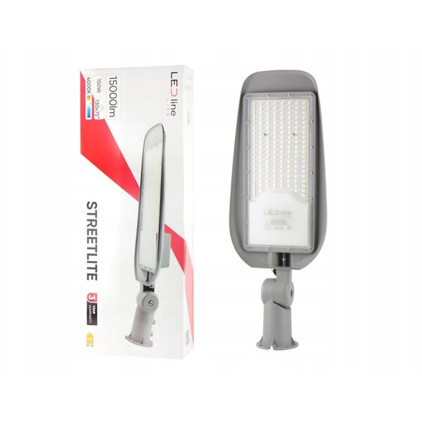 Φωτιστικό δρόμου LED 230V 150W 15 000lm, 130deg x 75deg 4000K ουδέτερο λευκό, STREETLITE, IP65, IK08