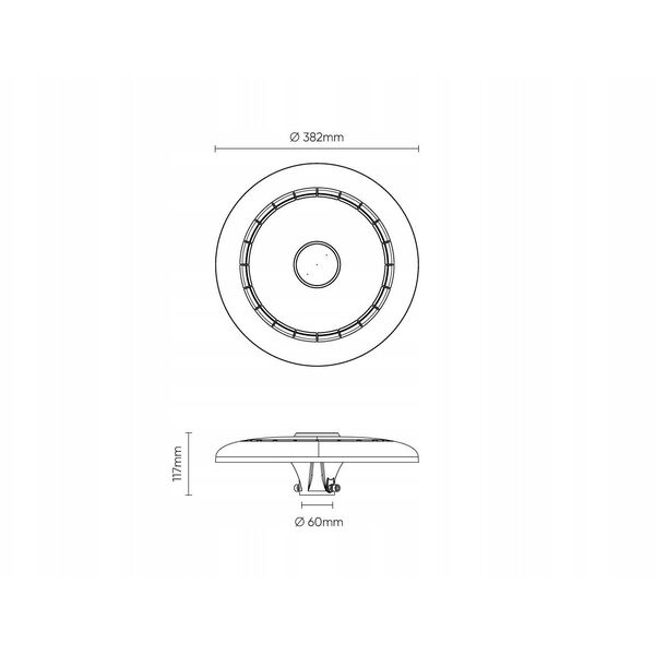 Φωτιστικό πάρκου PARKLITE 80-100-120W, CCT, 9600-14400lm, 120lm/W γκρι, 100deg