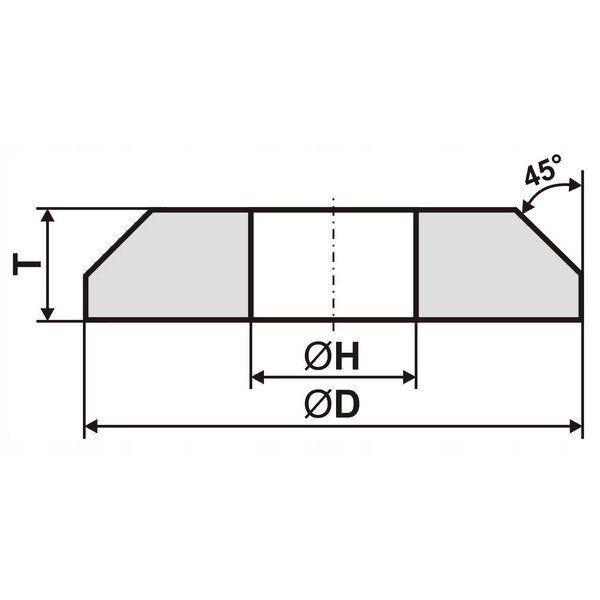 ΤΡΟΧΟΣ ΛΕΙΑΝΣΗΣ ANDRE 200mm x 8mm x 32mm 95A60K5VTE10-35 ΓΚΡΙ "ΤΥΠΟΣ 1C"