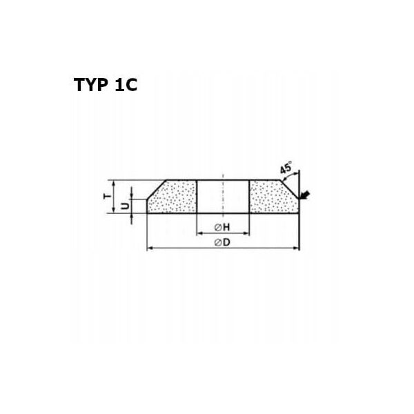 ΤΡΟΧΟΣ ΛΕΙΑΝΣΗΣ ΑΝΑΓΛΥΦΟΥ ANDRE 200mm x 8mm x 32mm 98C60K7VC01-35 ΜΑΥΡΟ "ΤΥΠΟΣ 1C"