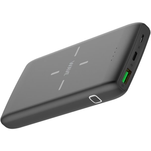 Φορητός φορτιστής Wave QiPower, 10,000 mAh, μαύρο
