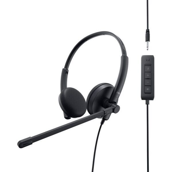 DELL WH1022 Zestaw słuchawkowy Przewodowa Opaska na głowę Połączenia/muzyka USB Typu-A Czarny