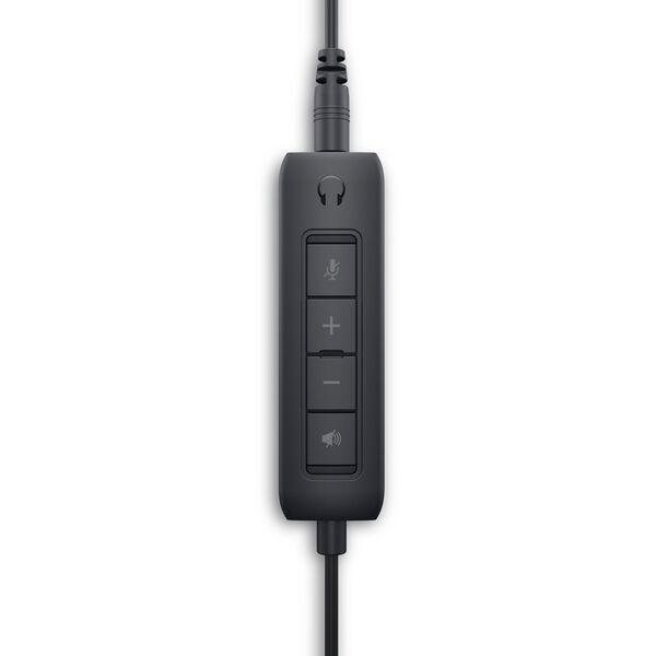 DELL WH1022 Zestaw słuchawkowy Przewodowa Opaska na głowę Połączenia/muzyka USB Typu-A Czarny