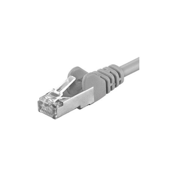 PremiumCord PREMIUMCORD Καλώδιο Patch CAT.6 F/UTP, RJ45-RJ45, AWG 26 15m γκρι