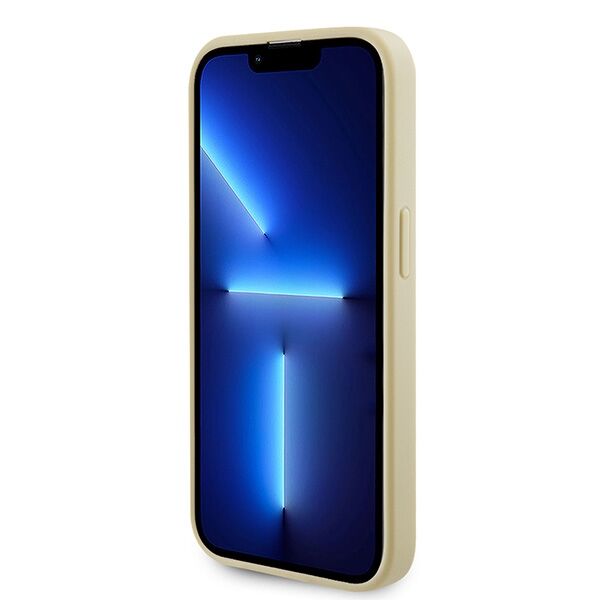 Guess case for iPhone 15 Pro Max 6,7" GUHMP15XPSAHMCB gold hardcase Saffiano MagSafe 3666339156077