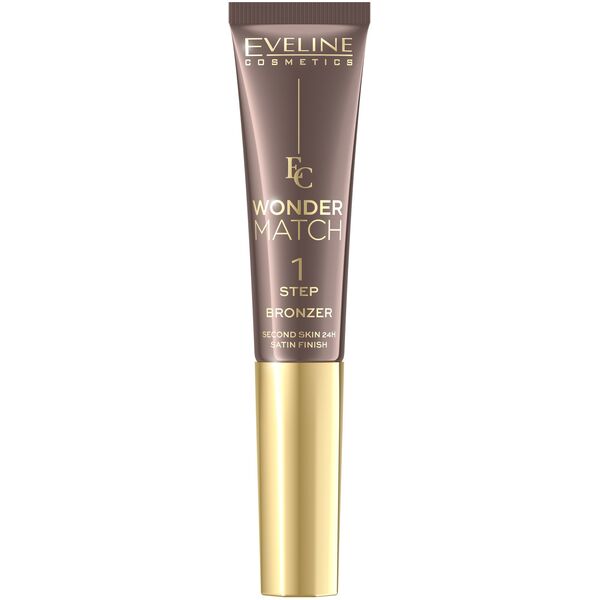 EVELINE Wonder Match Υπερκρεμώδες Μπρόνζερ σε σωληνάριο με εφαρμοστή - αρ 01 14 ml