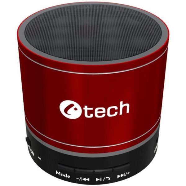 C-TECH ηχείο SPK-08R, bluetooth, κόκκινο
