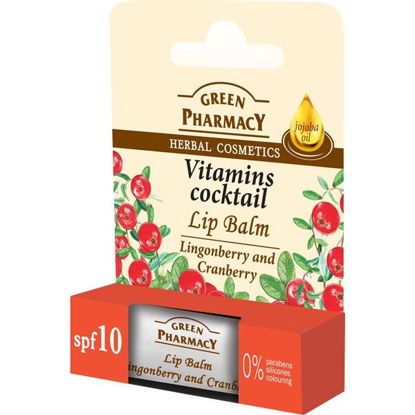 Green Pharmacy Green Pharmacy Lip Balm Balsam do ust Vitamins Coctail 3.6g