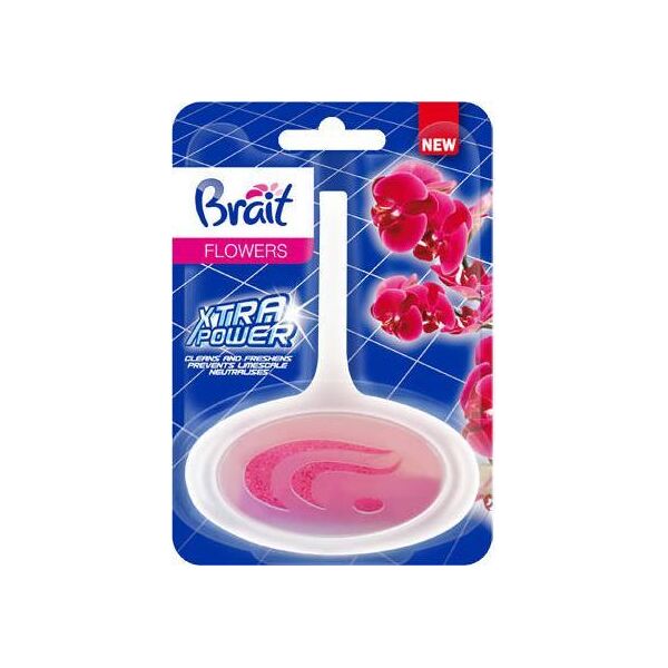 Brait Brait Xtra Power Kostka toaletowa do WC w koszyku -  Flowers 40g
