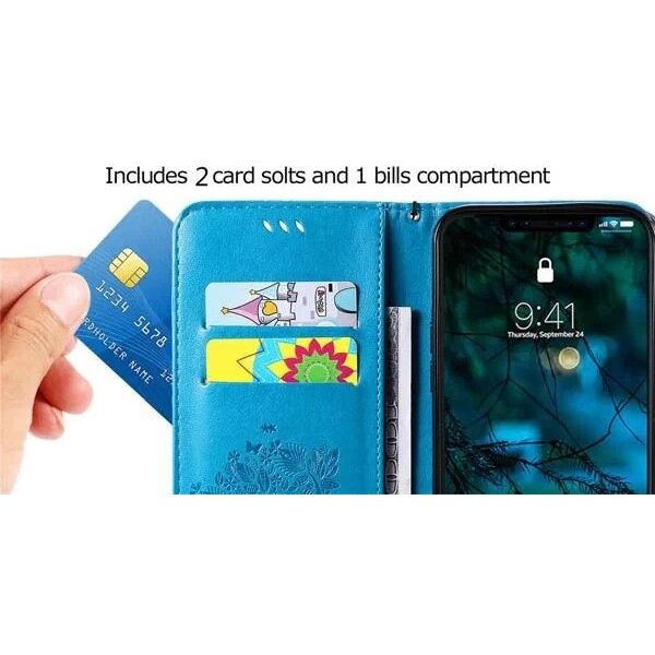 Θήκη ForCell Kabura Forcell MEZZO Book για IPHONE 13 δέντρο ροζ χρυσό