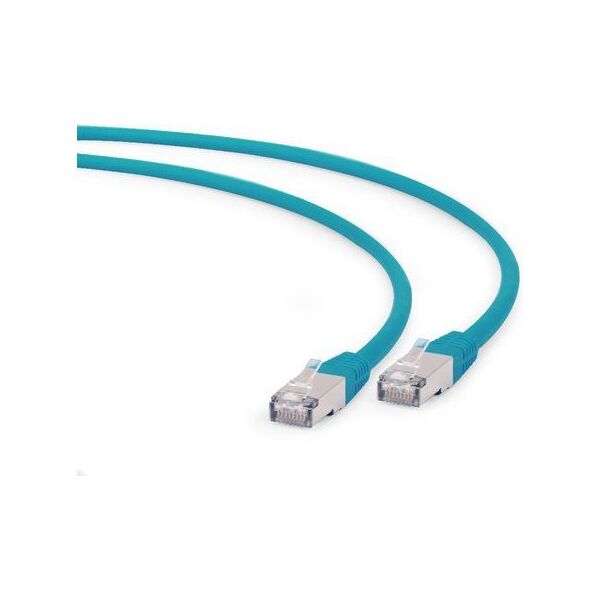 Gembird RJ-45/RJ-45, kat.6A, S/FTP, zielony, 0.5m (PP6A-LSZHCU-G-0.5M)