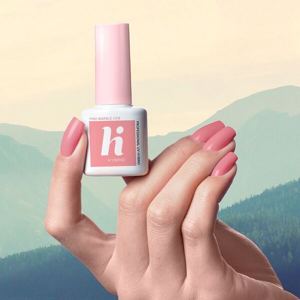 Hi Hybrid Lakier hybrydowy 218 Pink Marble 5ml