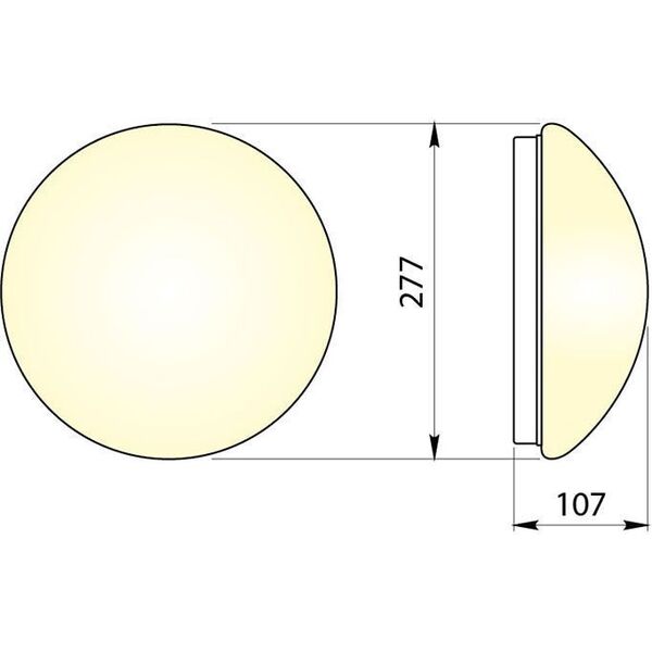 Lampa sufitowa GTV 1x25W  (OS-PLCZMI-00)