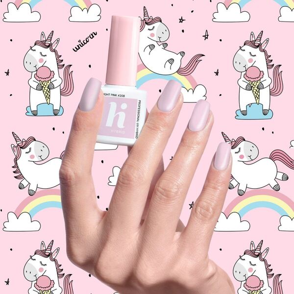 Hi Hybrid Lakier hybrydowy Unicorn nr 208 Bright Pink 5ml
