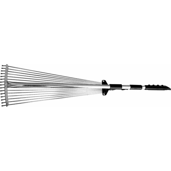 AWTools Grabie wachlarzowe druciane regulowane 15-zębne 55x163cm teleskopowe AW00093