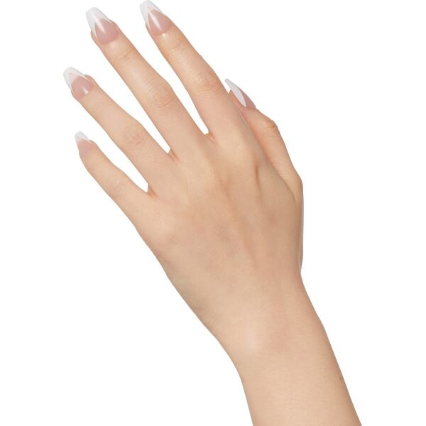 Kiss KISS Sztuczne paznokcie na klej Classy Nails, Silk Dress, White, Medium Coffin