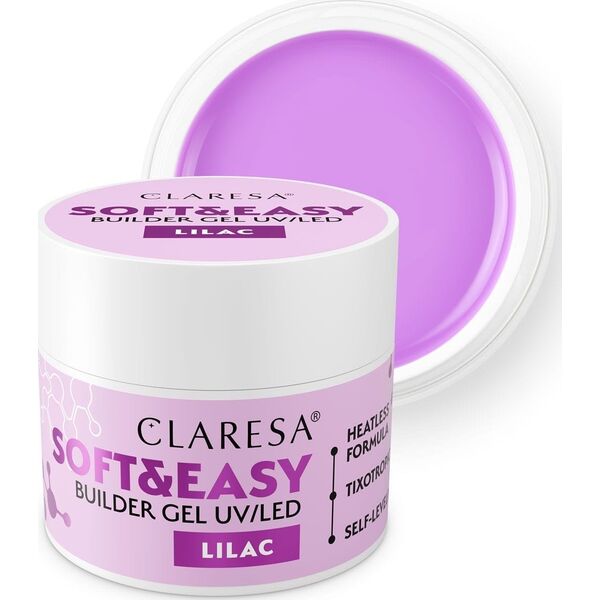 Claresa CLARESA N Żel budujący do paznokci Soft&Easy Builder Lilac 45g