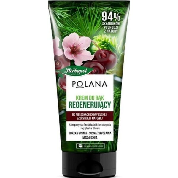 Herbapol HERBAPOL Polana Regenerujący Krem do rąk - Gorzka Wiśnia & Sosna Zwyczajna & Masło Shea 75ml