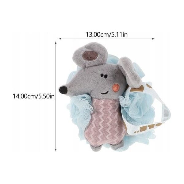 eCarla Szczotka gąbka do mycia ciała SWEETY na mokro XL 15cm GB15N