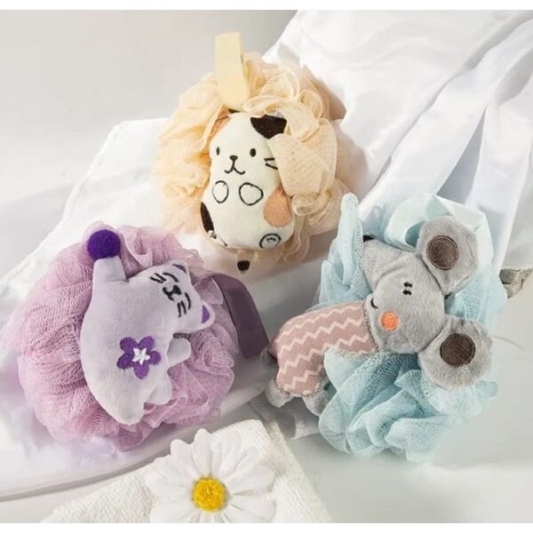 eCarla Szczotka gąbka do mycia ciała SWEETY na mokro XL 15cm GB15N