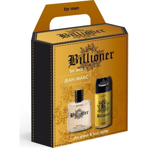 DRAMERS JEAN MARC Billioner Zestaw prezentowy męski - dezodorant 150 ml + woda po goleniu 100 ml