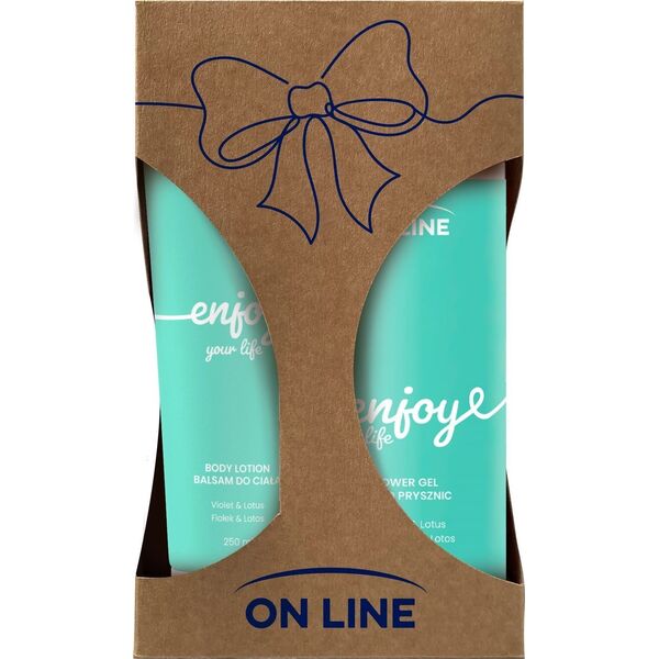 Forte Sweeden ON LINE Zestaw prezentowy Enjoy Your Life (Żel pod prysznic 500ml + Balsam do ciała 250ml)