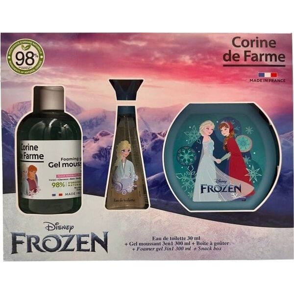 Forte Sweeden CORINE DE FARME Disney Zestaw prezentowy Frozen (woda toaletowa 30ml + Żel pieniący 3w1 300ml + Pudełko na przekąski)