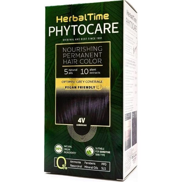 ENERGY OF VITAMINS HERBAL TIME Phytocare Farba do włosów naturalna 4V Aubergine