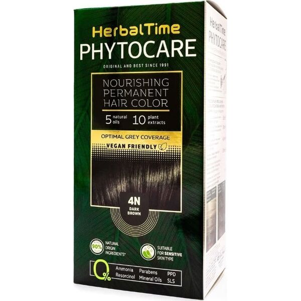 ENERGY OF VITAMINS HERBAL TIME Phytocare Farba do włosów naturalna 4N Dark Brown