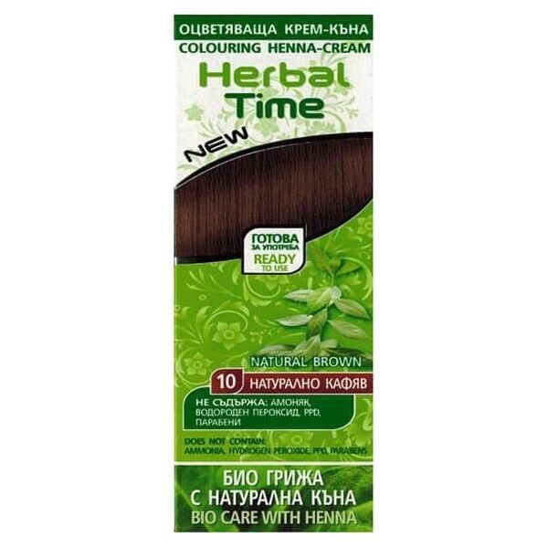 ENERGY OF VITAMINS HERBAL TIME Henna do włosów naturalna 10 Naturalny Brąz