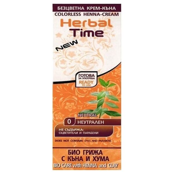 ENERGY OF VITAMINS HERBAL TIME Henna do włosów naturalna 0 Neutralna