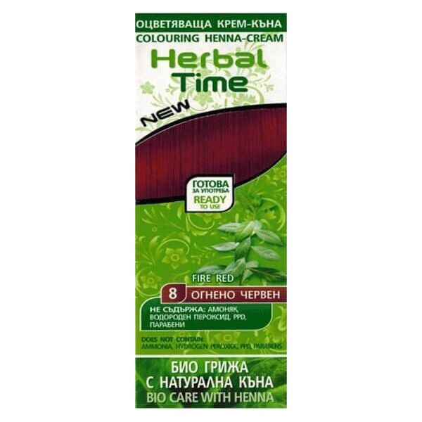 ENERGY OF VITAMINS HERBAL TIME Henna do włosów naturalna 8 Ognista czerwień