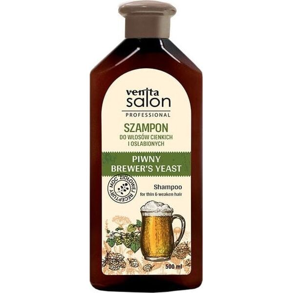 Venita VENITA Salon Professional Szampon Piwny do włosów cienkich i osłabionych 500 ml