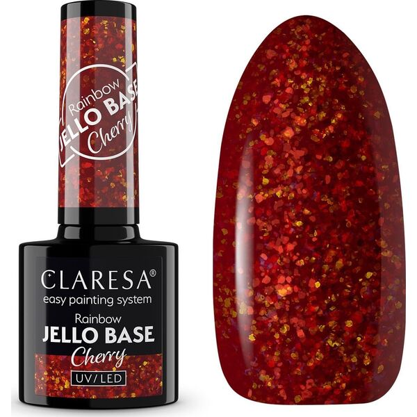 Claresa CLARESA Rainbow Baza hybrydowa - Jello Base Cherry